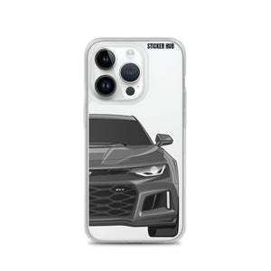 Gray 6th Gen Camaro ZL1 - iPhone Case