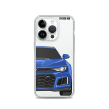 Load image into Gallery viewer, Hyper Blue 6th Gen Camaro ZL1 - iPhone Case