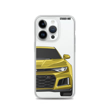 Load image into Gallery viewer, Yellow 6th Gen Camaro ZL1 - iPhone Case