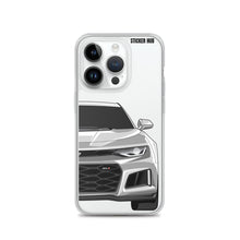 Load image into Gallery viewer, Silver 6th Gen Camaro ZL1 - iPhone Case