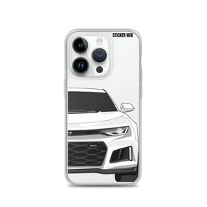 White 6th Gen Camaro ZL1 - iPhone Case