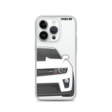 Load image into Gallery viewer, White 5th Gen Camaro ZL1 - iPhone Case