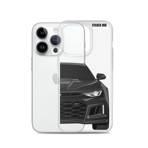 Black 6th Gen Camaro ZL1 - iPhone Case