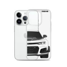 Load image into Gallery viewer, White 6th Gen Camaro ZL1 1LE - iPhone Case