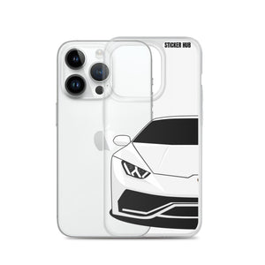 White Lamborghini Huracan - iPhone Case