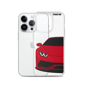 Red Lamborghini Huracan - iPhone Case