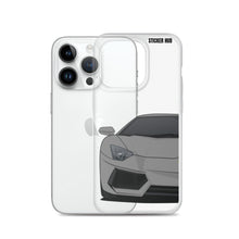 Load image into Gallery viewer, Gray Lamborghini Aventadoor - iPhone Case