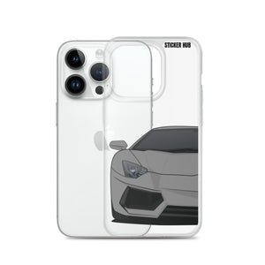 Gray Lamborghini Aventadoor - iPhone Case