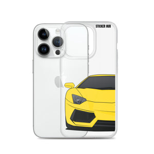 Yellow Lamborghini Aventadoor - iPhone Case