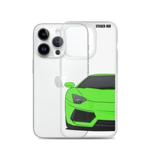 Load image into Gallery viewer, Green Lamborghini Aventadoor - iPhone Case