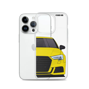 Yellow B9 Audi S3 - iPhone Case