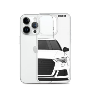 White B9 Audi S3 - iPhone Case