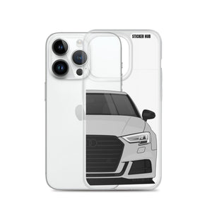 Silver B9 Audi S3 - iPhone Case