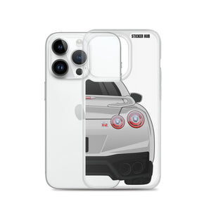 Silver R35 Nissan GTR - iPhone Case