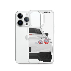 White R35 Nissan GTR - iPhone Case