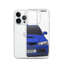 Load image into Gallery viewer, Blue Mitsubishi Evo - iPhone Case