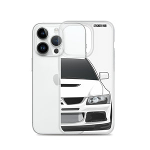 White Mitsubishi Evo - iPhone Case