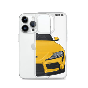 Yellow MKV Toyota Supra - iPhone Case