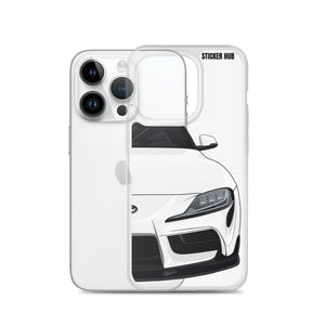 White MKV Toyota Supra - iPhone Case