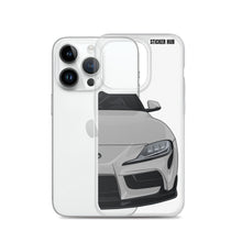 Load image into Gallery viewer, Silver MKV Toyota Supra - iPhone Case