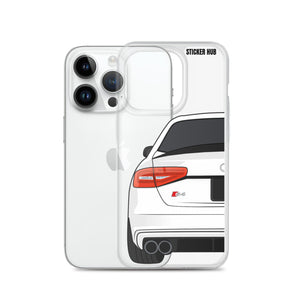 White B8.5 Audi S4 - iPhone Case