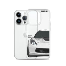 Load image into Gallery viewer, White C7 Corvette Z06 - iPhone Case