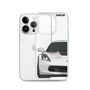 White C7 Corvette Z06 - iPhone Case