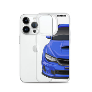 WR Blue 09-14 Subaru WRX STI - iPhone Case