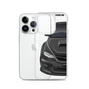 Black 09-14 Subaru WRX STI - iPhone Case