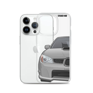 Crystal Grey 06-07 Subaru WRX STI - iPhone Case