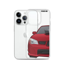 Load image into Gallery viewer, Garnet Red 06-07 Subaru WRX STI- iPhone Case