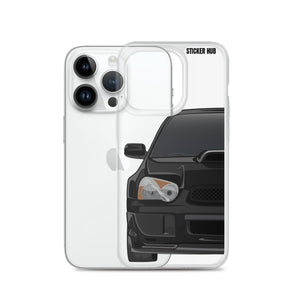 Black 03-05 Subaru WRX STI - iPhone Case