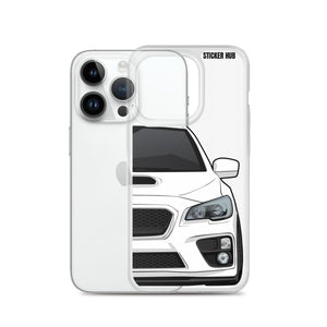 White 15-17 Subaru WRX STI - iPhone Case