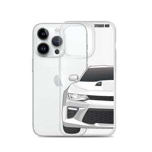 White 6th Gen Camaro SS - iPhone Case