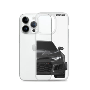 Black 6th Gen Camaro ZL1 1LE - iPhone Case