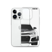 Load image into Gallery viewer, Silver 6th Gen Camaro ZL1 1LE - iPhone Case