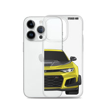 Load image into Gallery viewer, Yellow 6th Gen Camaro ZL1 1LE - iPhone Case