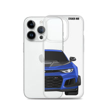 Load image into Gallery viewer, Hyper Blue 6th Gen Camaro ZL1 1LE - iPhone Case