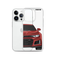 Load image into Gallery viewer, Garnet Red 6th Gen Camaro ZL1 - iPhone Case