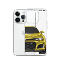 Load image into Gallery viewer, Yellow 6th Gen Camaro ZL1 - iPhone Case