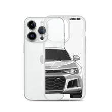 Load image into Gallery viewer, Silver 6th Gen Camaro ZL1 - iPhone Case