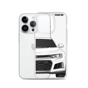 White 6th Gen Camaro ZL1 - iPhone Case