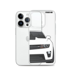 White 5th Gen Camaro ZL1 - iPhone Case