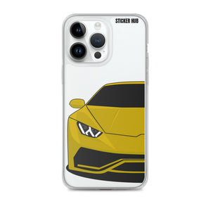 Yellow Lamborghini Huracan - iPhone Case