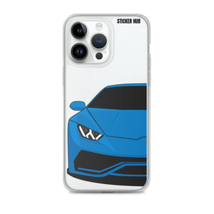 Blue Lamborghini Huracan - iPhone Case