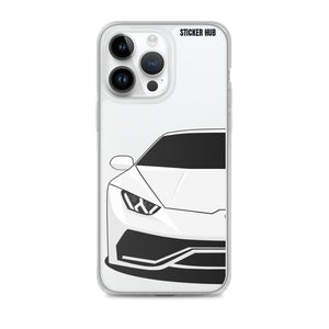 White Lamborghini Huracan - iPhone Case