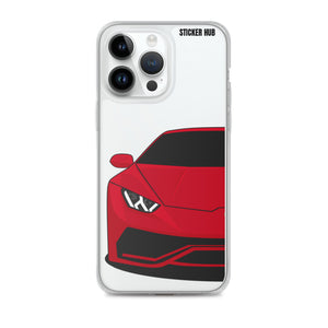 Red Lamborghini Huracan - iPhone Case