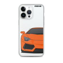 Load image into Gallery viewer, Orange Lamborghini Aventadoor - iPhone Case