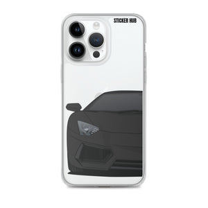 Black Lamborghini Aventadoor - iPhone Case