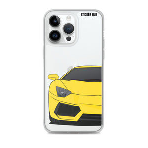 Yellow Lamborghini Aventadoor - iPhone Case